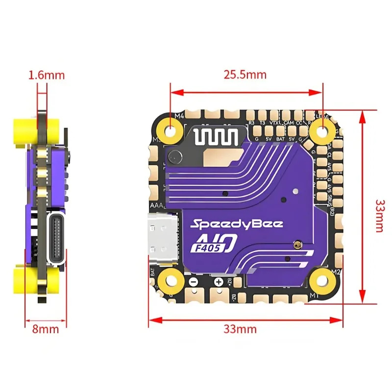 Contrôleur de vol SpeedyBee F4 - Drone Flight Controller avis et prix